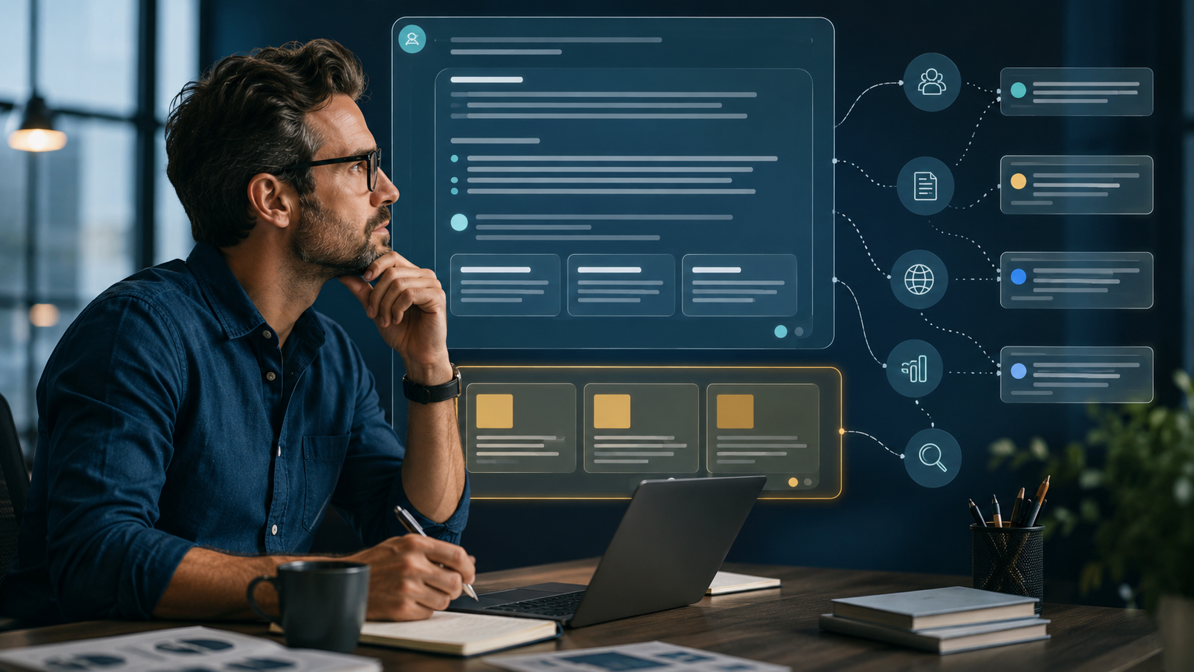Digital marketer comparing sponsored ChatGPT ad placements with organic AI search visibility